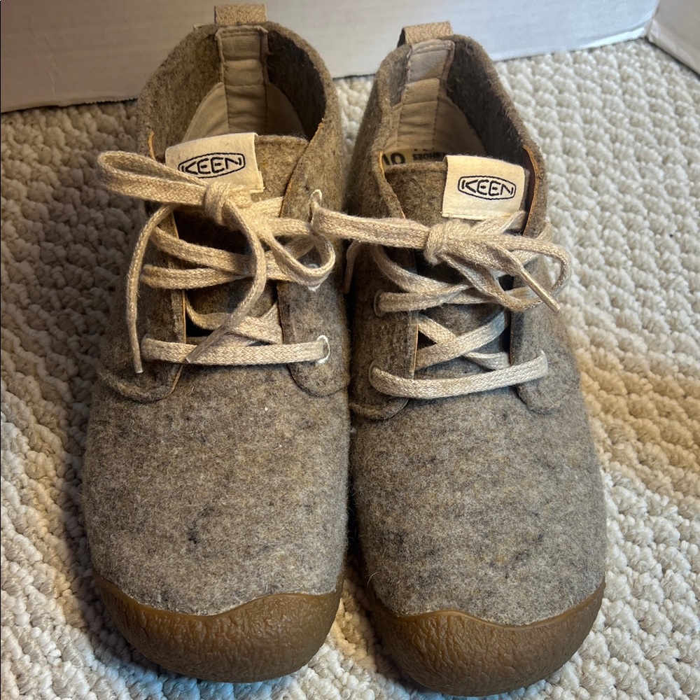 KEEN Mosey wool chukka boots brown/taupe felt/Birch Adult size 10